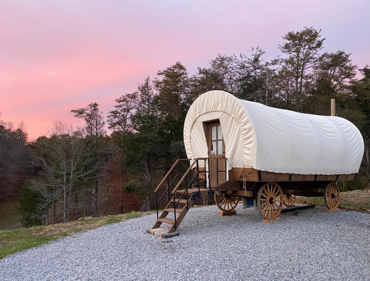 Smoky Hollow Outdoor Resort Covered Wagon セバービル エクステリア 写真